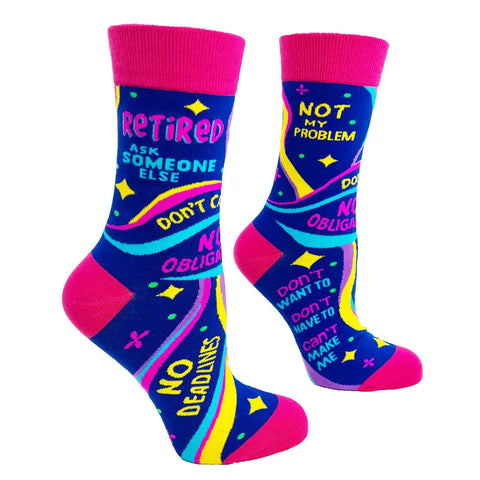 Women's Retired Ask Someone Else Socks