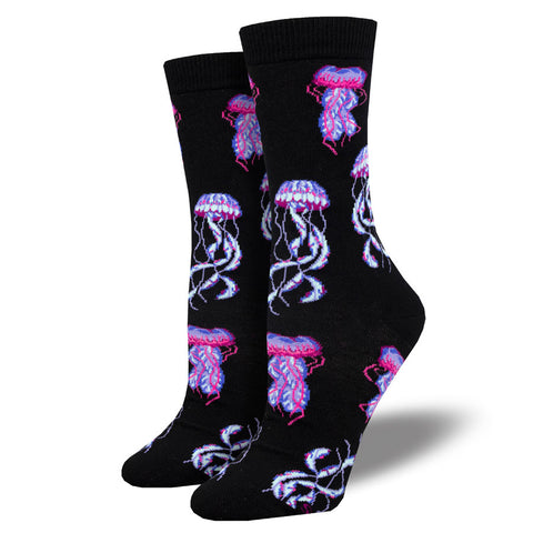 Women's Deep Sea Jellies Silky Soft Bamboo Socks