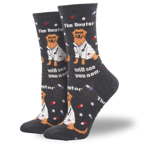 Women's The Dogter Is In Socks