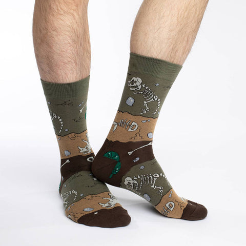 Unisex Dinosaur Fossil Socks