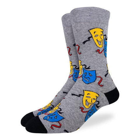 Unisex Drama Masks Socks