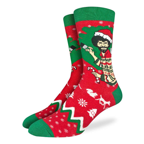 Unisex Bob Ross Christmas Socks