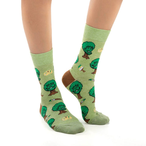Unisex Bob Ross Happy Trees Socks