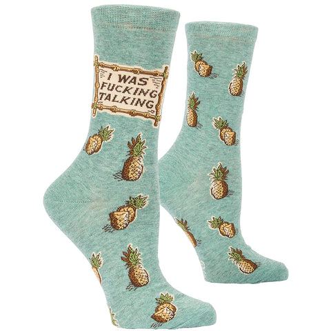 Women's I Was Fucking Talking Socks