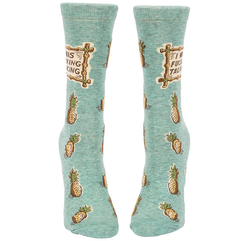 Women's I Was Fucking Talking Socks