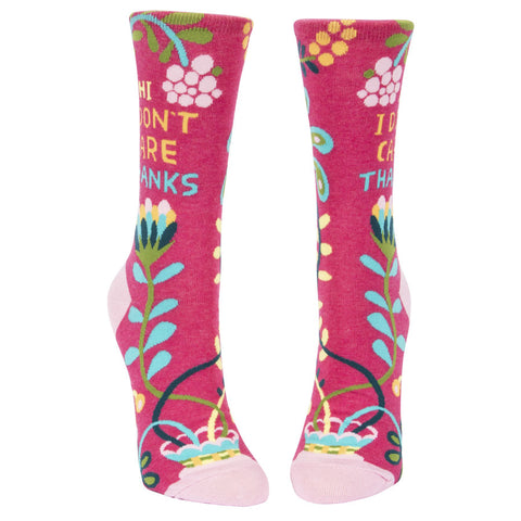 Women's Hi, I Don't Care Socks