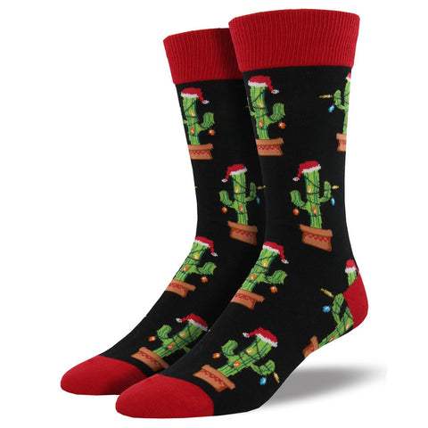 Men's Christmas Cactus Socks