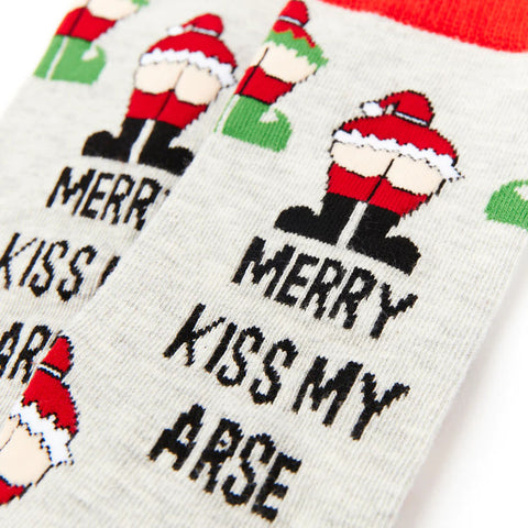 Unisex Merry Kiss My Arse Socks