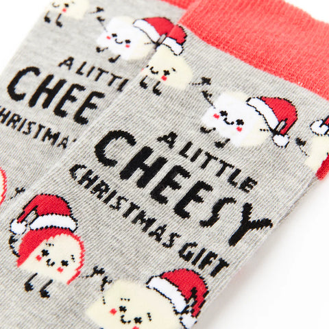 Unisex A Little Cheesy Christmas Gift Socks