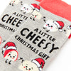 Unisex A Little Cheesy Christmas Gift Socks