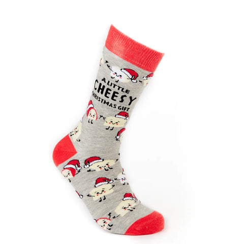 Unisex A Little Cheesy Christmas Gift Socks