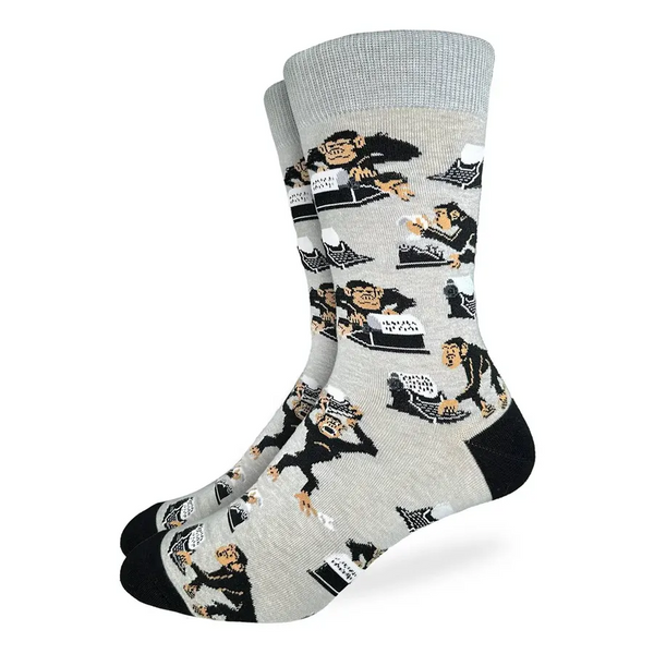 Unisex Chimps and Typewriters Socks