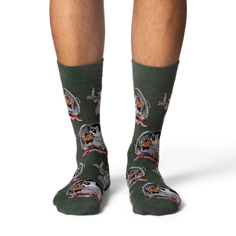 Unisex Raccoon Eating Trash Socks