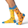 Unisex Sesame Street, Bert and Ernie Mismatched Heads Socks