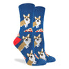 Unisex Corgi Pizza Socks