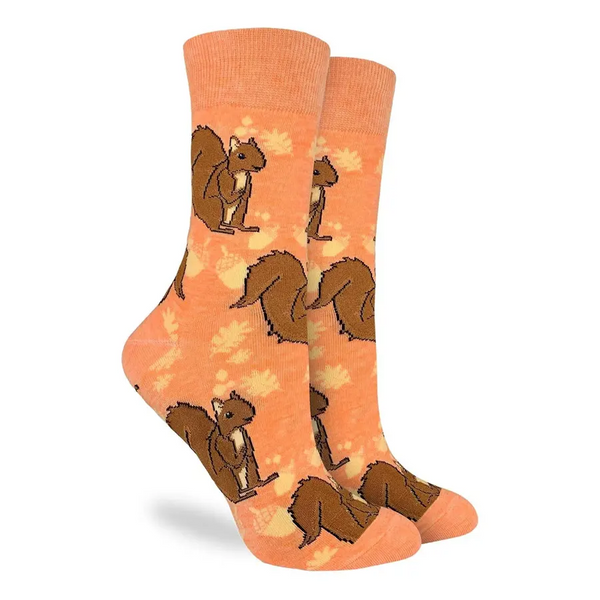 Unisex Orange Squirrel Socks