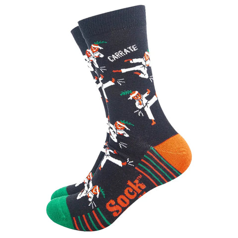 Pair of socks with a unique design on a white background
