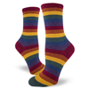 Women's Muted Rainbow Striped Socks