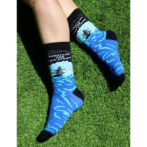 Women's Surviving The Shit Storm Socks