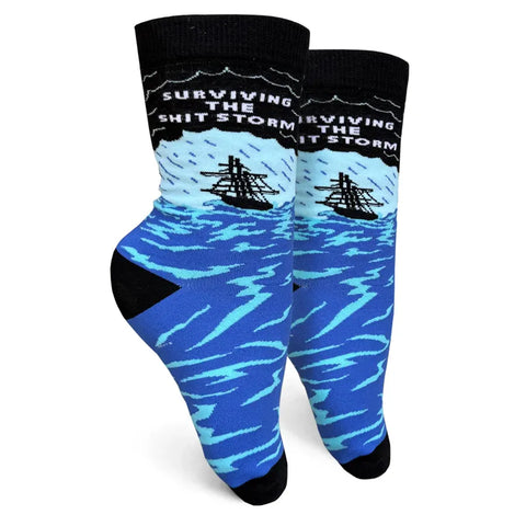 Women's Surviving The Shit Storm Socks
