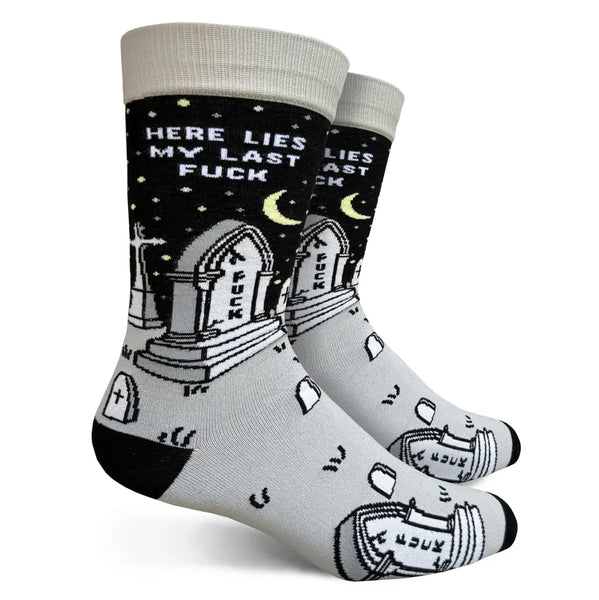 Men's Here Lies My Last Fuck Socks