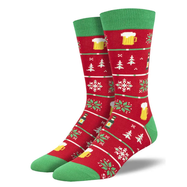 Men's Christmas Beer Jumper Socks