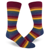 Men's Muted Rainbow Stripe Socks