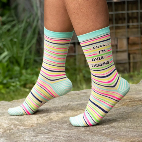 Women's Shhh... I'm Overthinking Socks