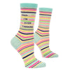 Women's Shhh... I'm Overthinking Socks