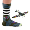 Unisex Spitfire Invasion Stripes Socks