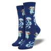 Women's Deep Sea Jellies Silky Soft Bamboo Socks