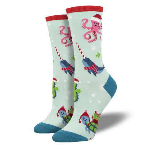 Women's Christmas Under The Sea Socks