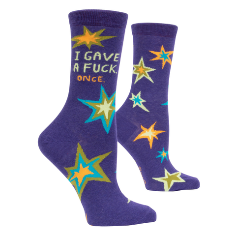 Women's I Gave A Fuck Once Socks