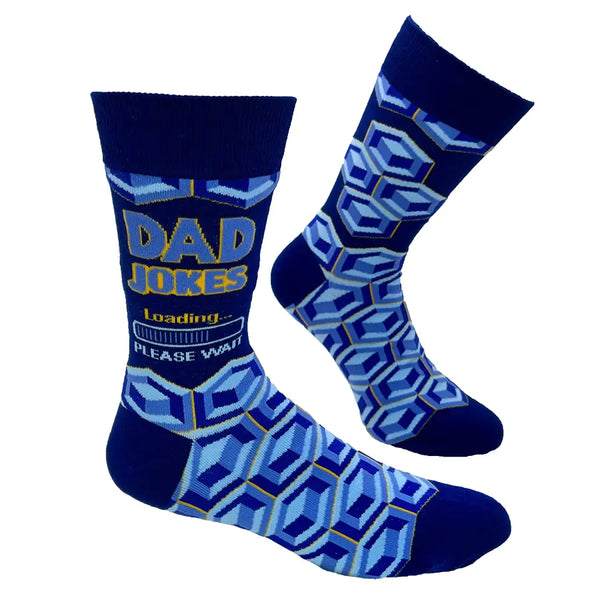 Men's Dad Jokes Loading Socks