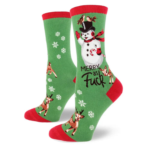 Women's Merry As Fuck Socks