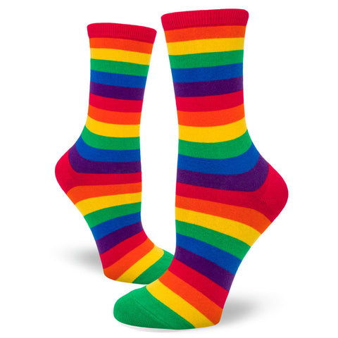 Women's Classic Rainbow Striped Socks