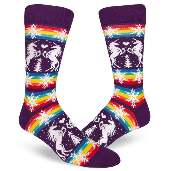 Men's Rainbow Unicorn Socks