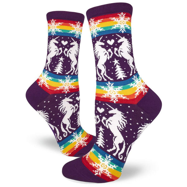 Women's Rainbow Unicorn Socks