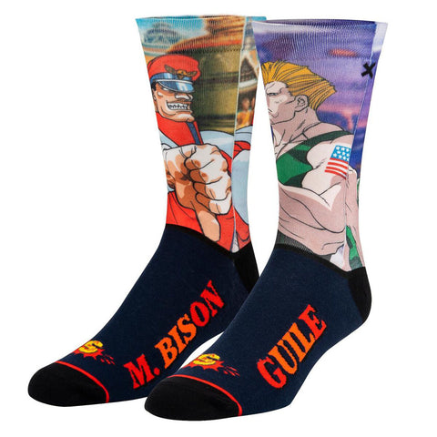 Unisex Street Fighter M Bison vs Guile Socks