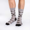Unisex Black and White Moustache Socks