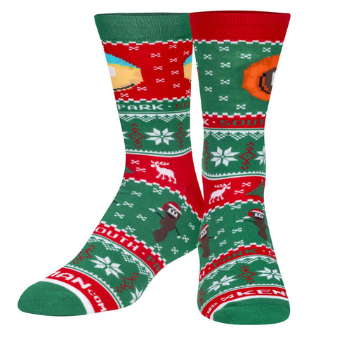 Unisex South Park Cartman and Kenny Christmas Jumper Socks