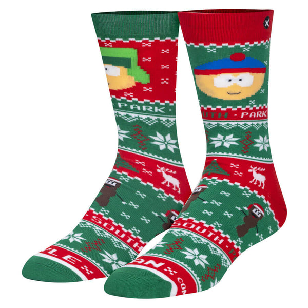 Unisex South Park Kyle and Stan Christmas Jumper Socks