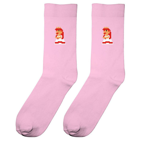 Unisex Super Mario Princess Peach Socks