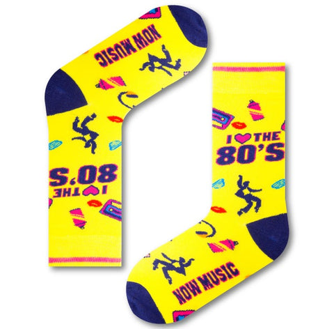 Unisex I Love the 80's Socks