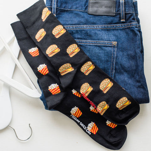 Men's Burger and Fries Socks
