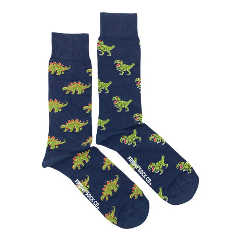 Men's Green Dinosaur Socks