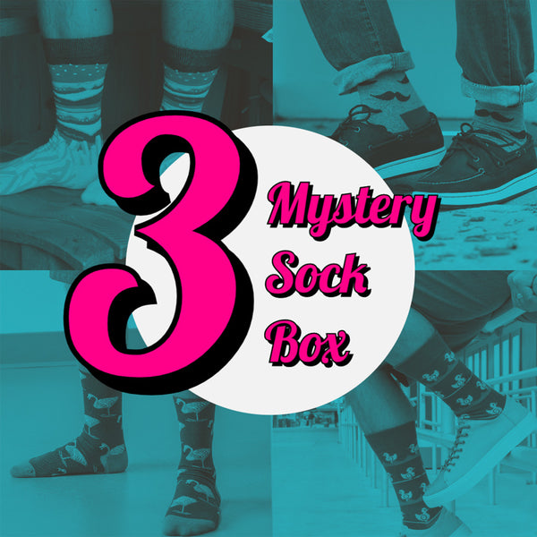 Men's Mystery Sock Box - 3 Pairs