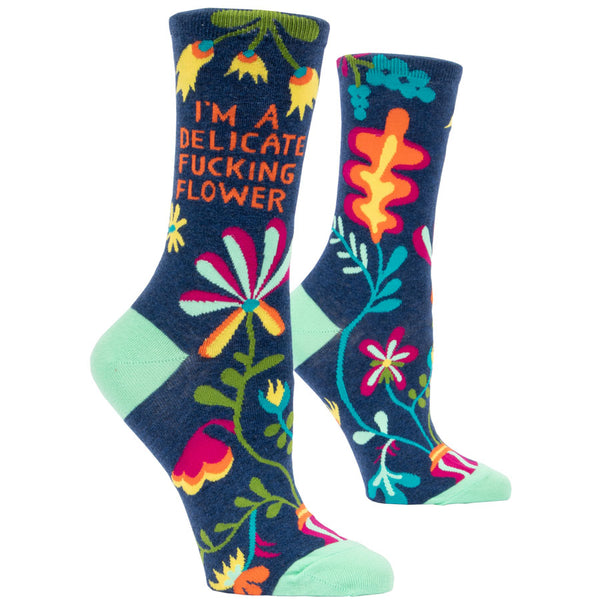 Women's I'm A Delicate Fucking Flower Socks