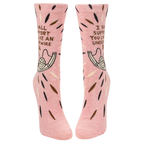 Women's I Shall Support You Like An Underwired Bra Socks