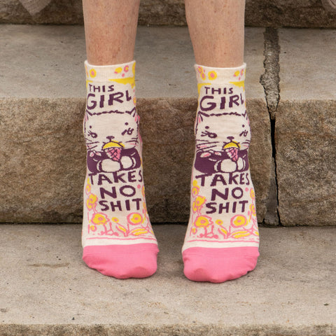 Women's This Girl Takes No Shit Socks